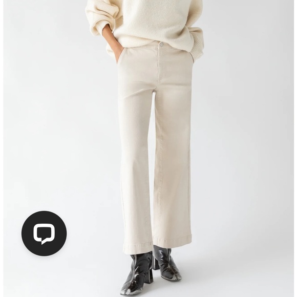 OAK + FORT Pants - Oak + Fort Twill Wide Leg Pant